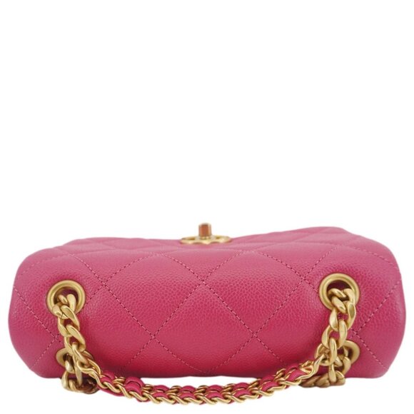 Chanel  Multi Chain Quilted Caviar Leather Backpack Pink main image 6